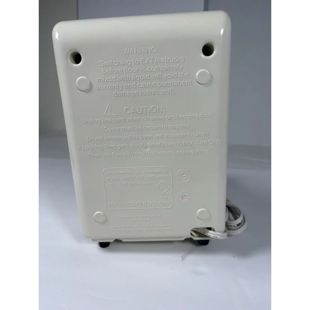 Popeil Pasta Maker P400 Motor Base Unit Only Replacement Working Ronco
